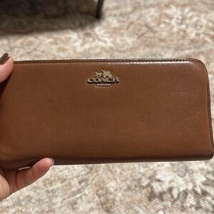 Coach Tan Leather Clutch 1941 collection